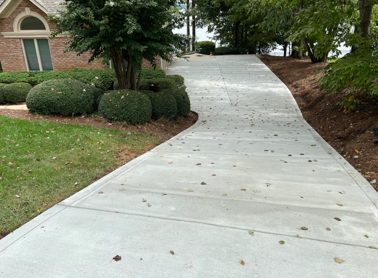 concrete driveway