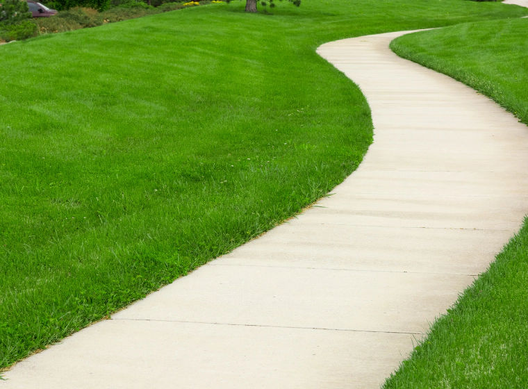 concrete walkway