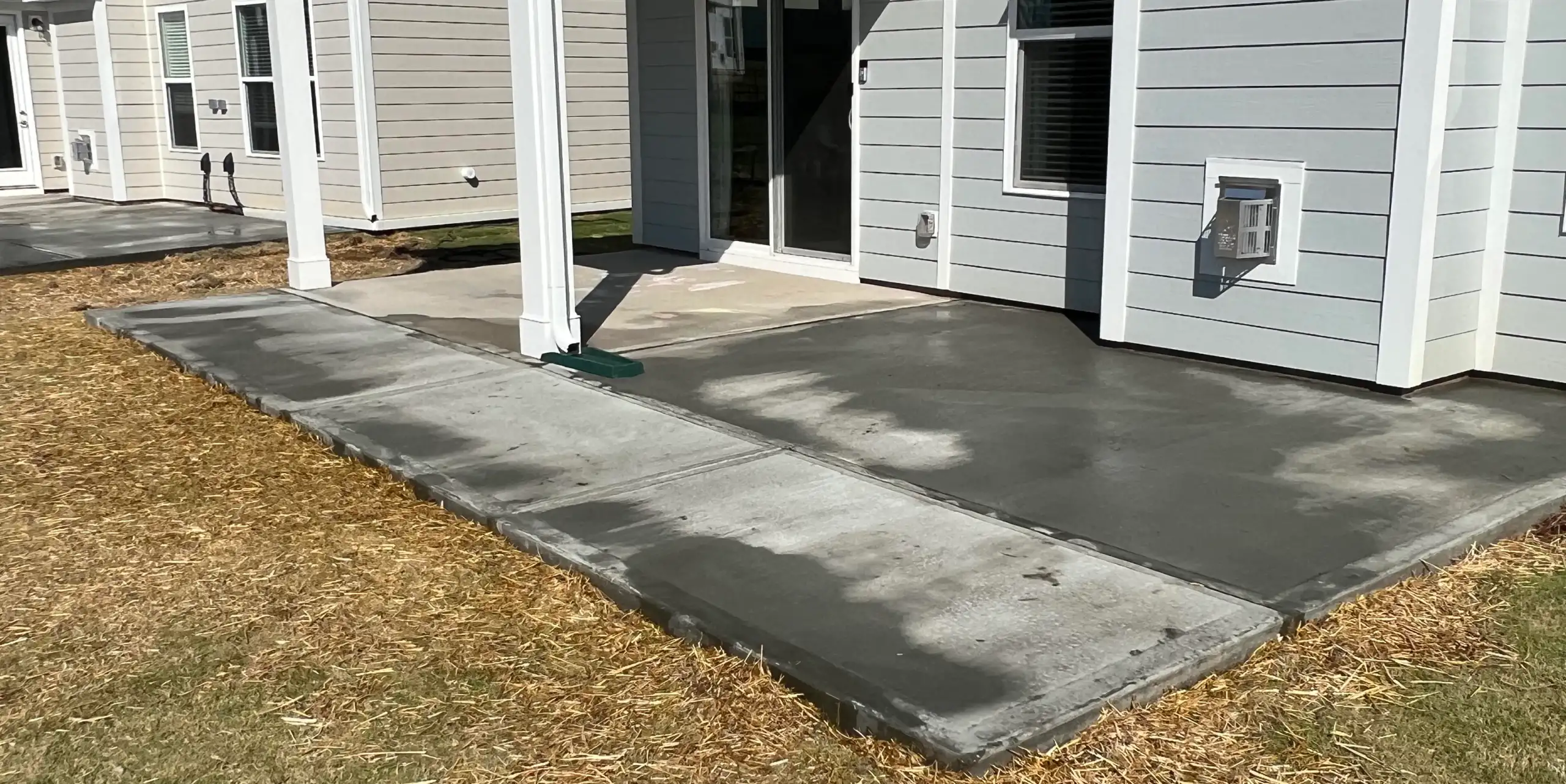 new concrete patio